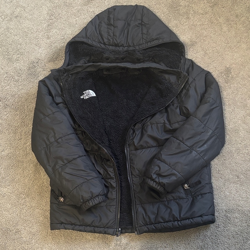 Kids North Face Black Insulated Jacket